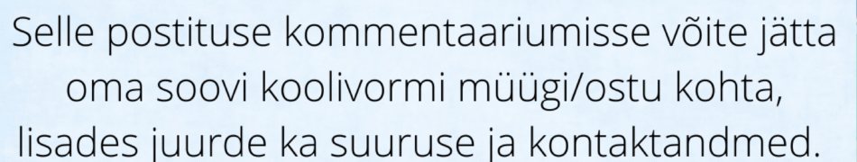 Koolivormi laada plakat