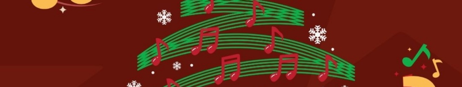 Red Colorful Christmas Music Instagram Story